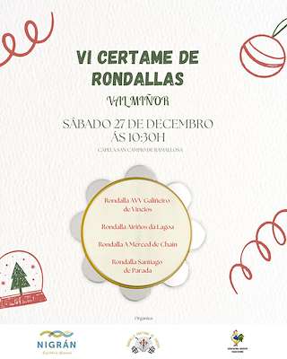 Fechas, información, programa, cartel, imágenes, mapa y ubicación de VI Certame de Rondallas de Valmiñor (2025)  en  Nigrán