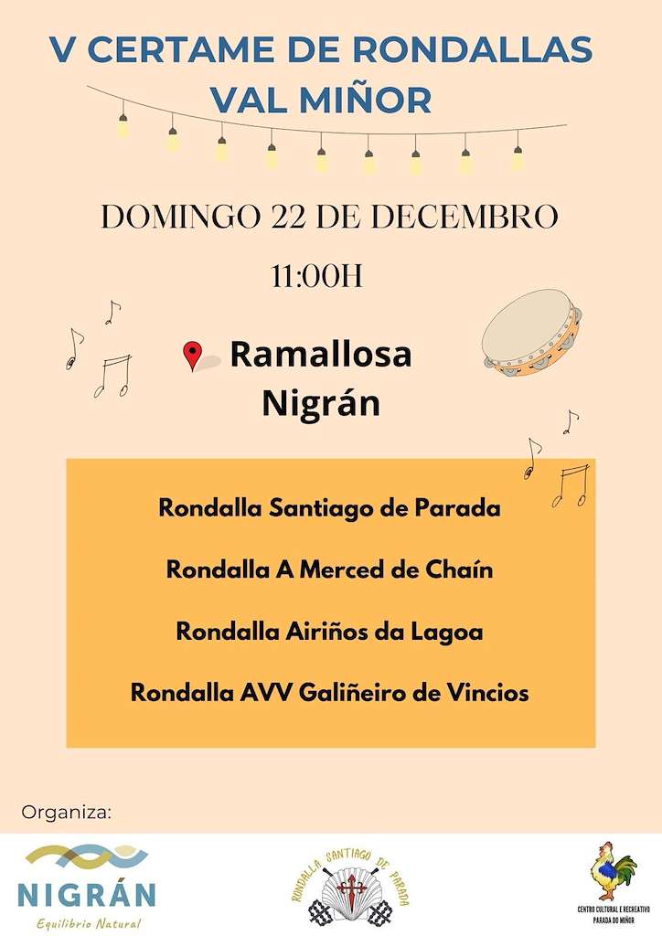 V Certame de Rondallas del Valmiñor en Nigrán