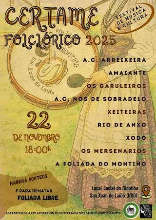 Fechas, información, programa, cartel, imágenes, mapa y ubicación de Certame Folclórico de Imo (2025) en Dodro