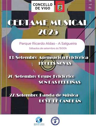 Fechas, información, programa, cartel, imágenes, mapa y ubicación de Certame Musical (2025)  en  Vigo