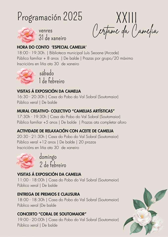 XXIII Certamen de la Camelia en Soutomaior