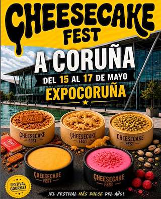 Fechas, información, programa, cartel, imágenes, mapa y ubicación de Cheescake Fest  (2026)  en  A Coruña