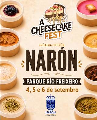 Fechas, información, programa, cartel, imágenes, mapa y ubicación de Cheescake Fest  (2026) en Narón