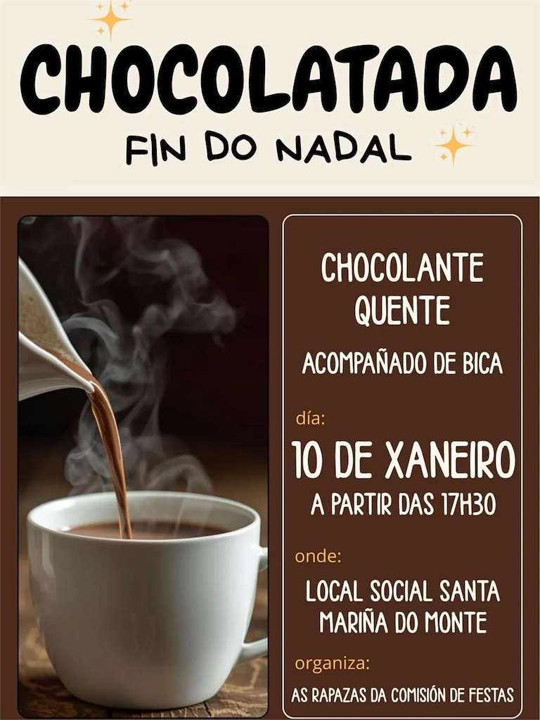 Chocolatada Fin de Navidad (2026) en Ourense