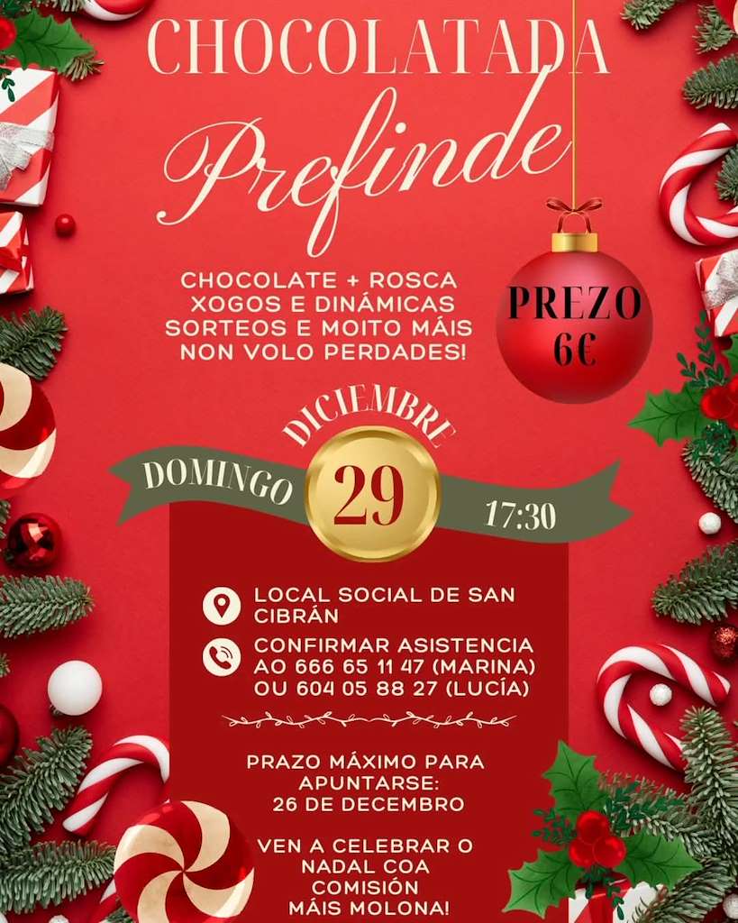 Chocolatada Prefinde de San Cibrán en A Baña