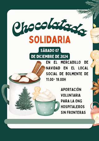 Fechas, información, programa, cartel, imágenes, mapa y ubicación de Chocolatada Soliadaria de Bolmente  en  Sober
