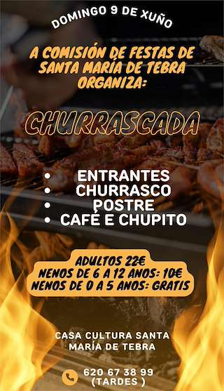 Churrascada de Tebra  en Tomiño