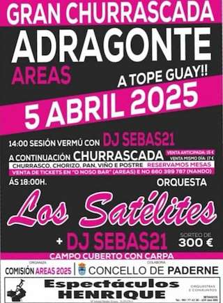 Fechas, información, programa, cartel, imágenes, mapa y ubicación de Churrascada de Adragonte  en  Paderne