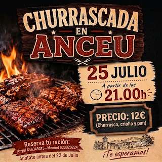Fechas, información, programa, cartel, imágenes, mapa y ubicación de Churrascada de Anceu (2026)  en  Ponte Caldelas