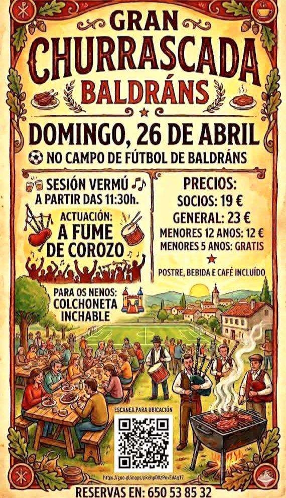 Churrascada de Baldráns  en Tui