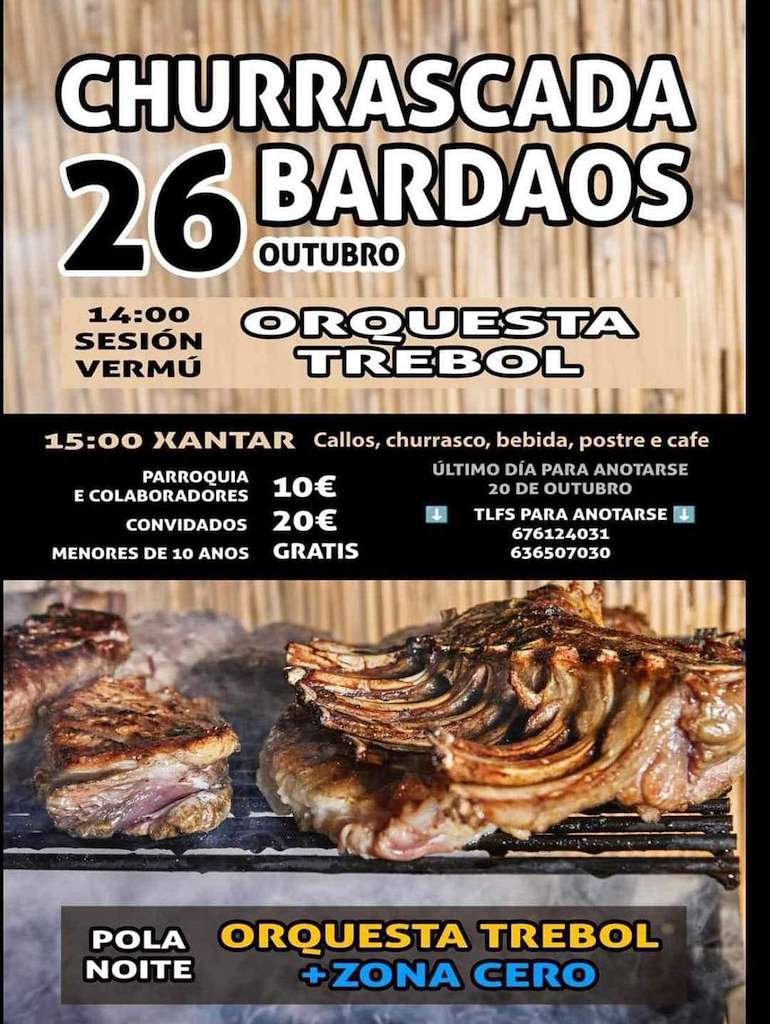 Churrascada de Bardaos en San Sadurniño