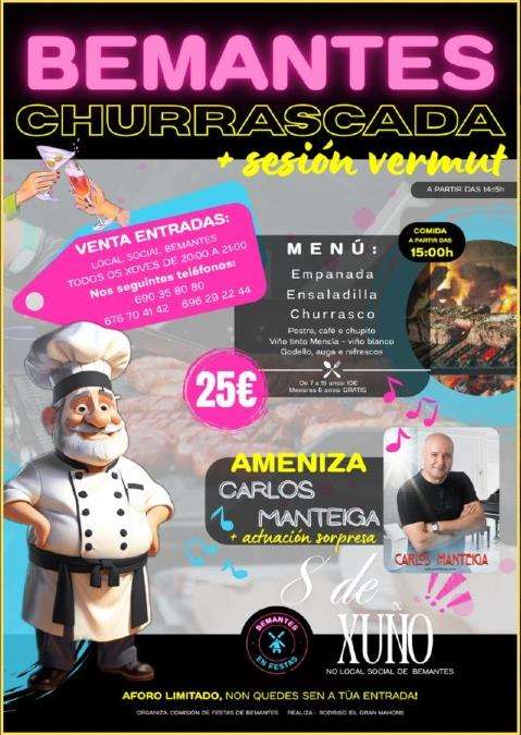 Churrascada de Bemantes (2025) en Miño