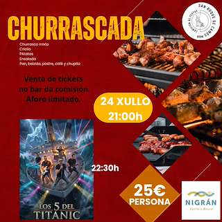 Fechas, información, programa, cartel, imágenes, mapa y ubicación de Churrascada de Camos  (2026)  en  Nigrán