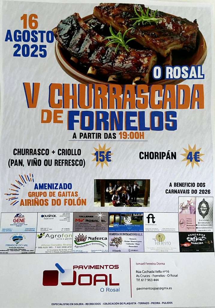 V Churrascada de Fornelos (2025) en O Rosal