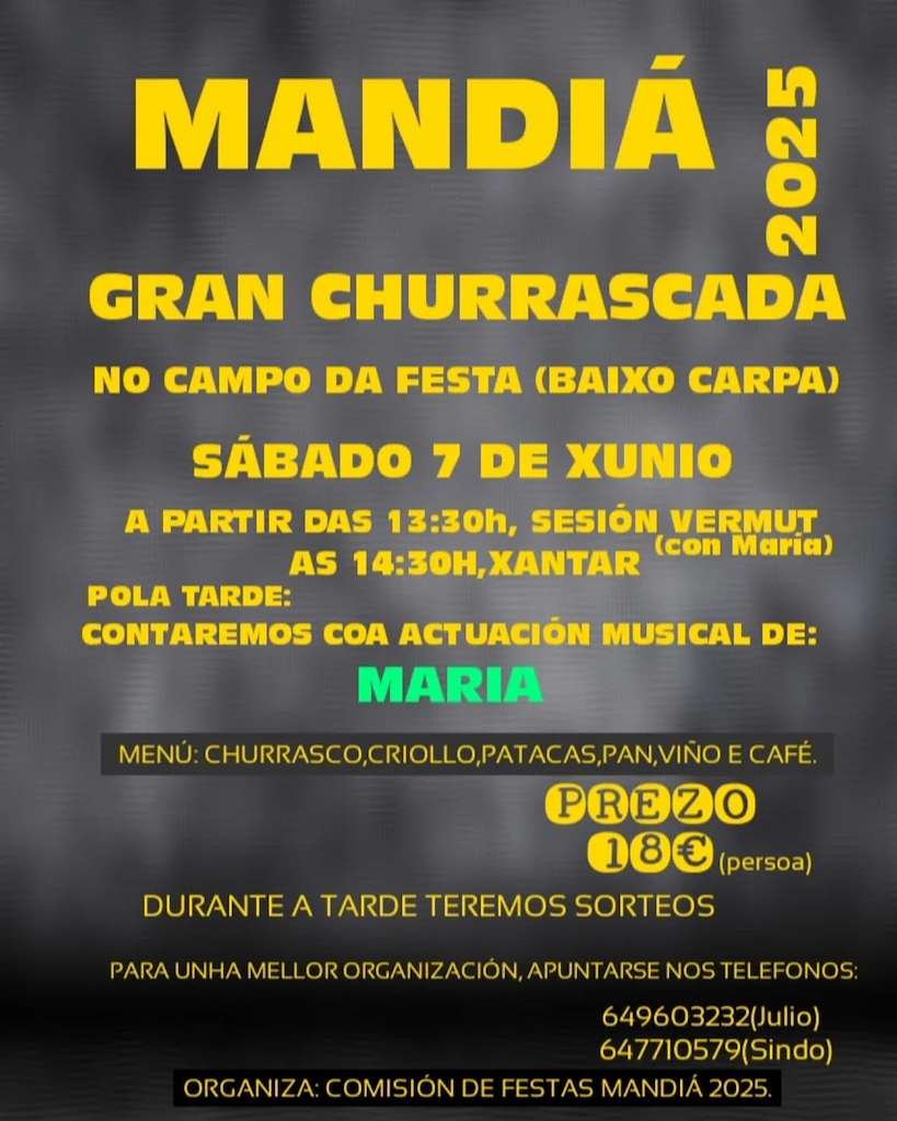Churrascada de Mandiá (2025) en Ferrol