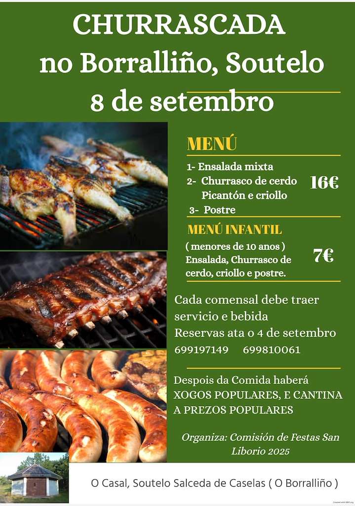 Churrascada de O Borralliño en Salceda de Caselas
