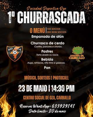 Fechas, información, programa, cartel, imágenes, mapa y ubicación de I Churrascada de Oza (2026)  en  Carballo