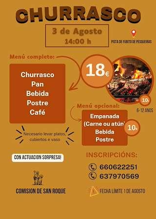 Fechas, información, programa, cartel, imágenes, mapa y ubicación de Churrascada de Pesqueiras   en  Salvaterra do Miño