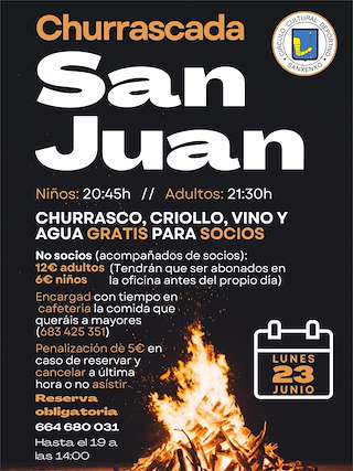 Fechas, información, programa, cartel, imágenes, mapa y ubicación de Churrascada de San Juan del Ccd Sanxenxo
