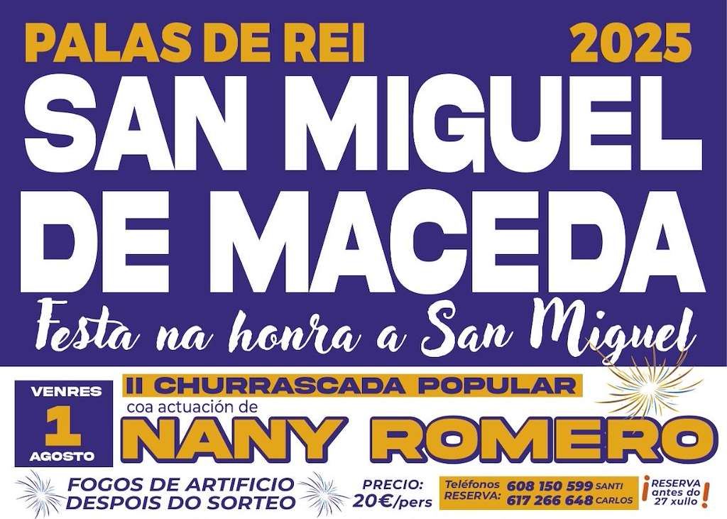 Churrascada de San Miguel de Maceda en Palas de Rei