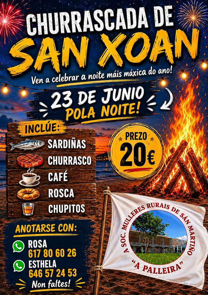 Churrascada de San Xoán de A Palleira (2026) en Meis