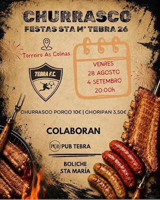 Fechas, información, programa, cartel, imágenes, mapa y ubicación de Churrascada de Tebra (2026)  en  Tomiño