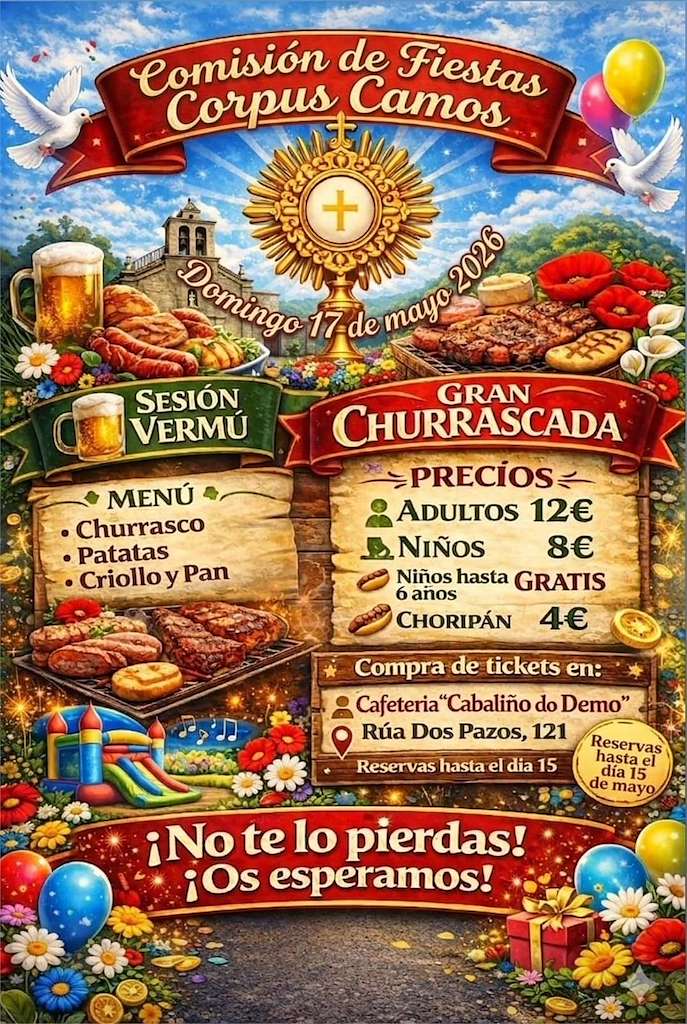 Churrascada del Corpus de Camos (2026) en Nigrán