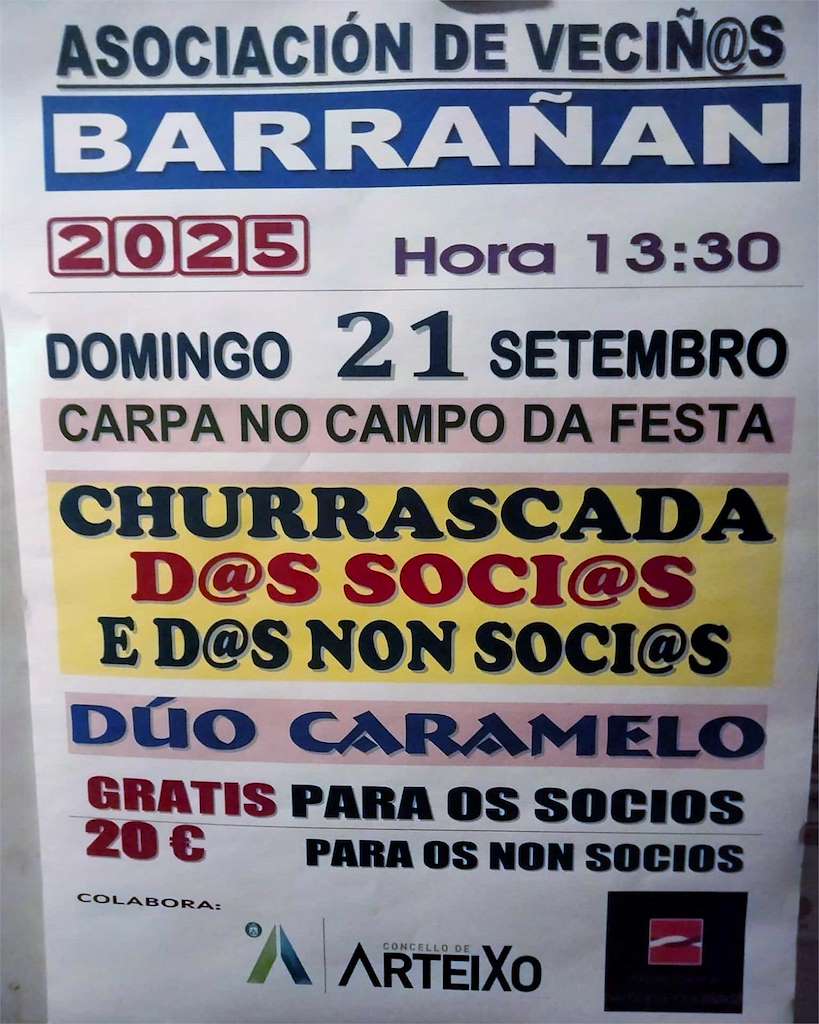 Churrascada Popular de Barrañan en Arteixo