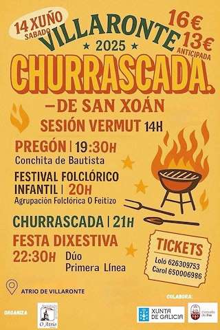 Fechas, información, programa, cartel, imágenes, mapa y ubicación de Churrascada Popular de Vilaronte  en  Foz