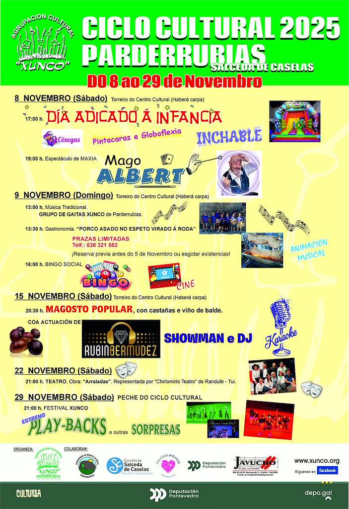 Ciclo Cultural Parderrubias (2025) en Salceda de Caselas