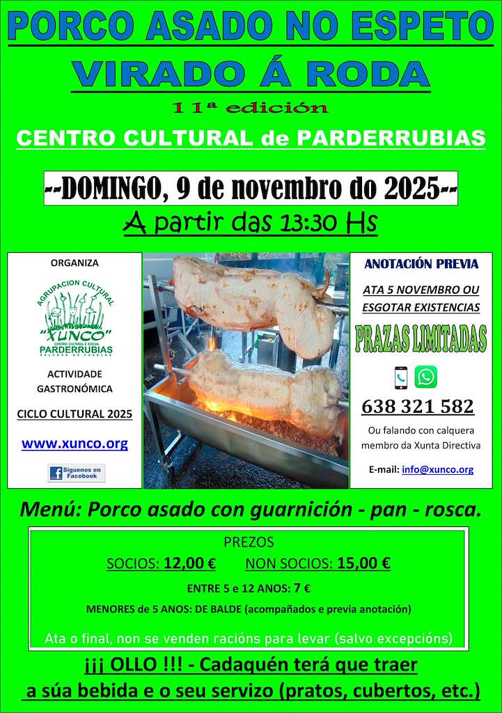 Ciclo Cultural Parderrubias (2025) en Salceda de Caselas