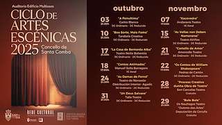Fechas, información, programa, cartel, imágenes, mapa y ubicación de Ciclo de Artes Escénicas (2025) en Santa Comba
