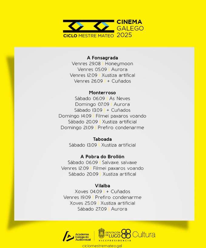 Ciclo de Cine Galego Mestre Mateo en A Pobra do Brollón