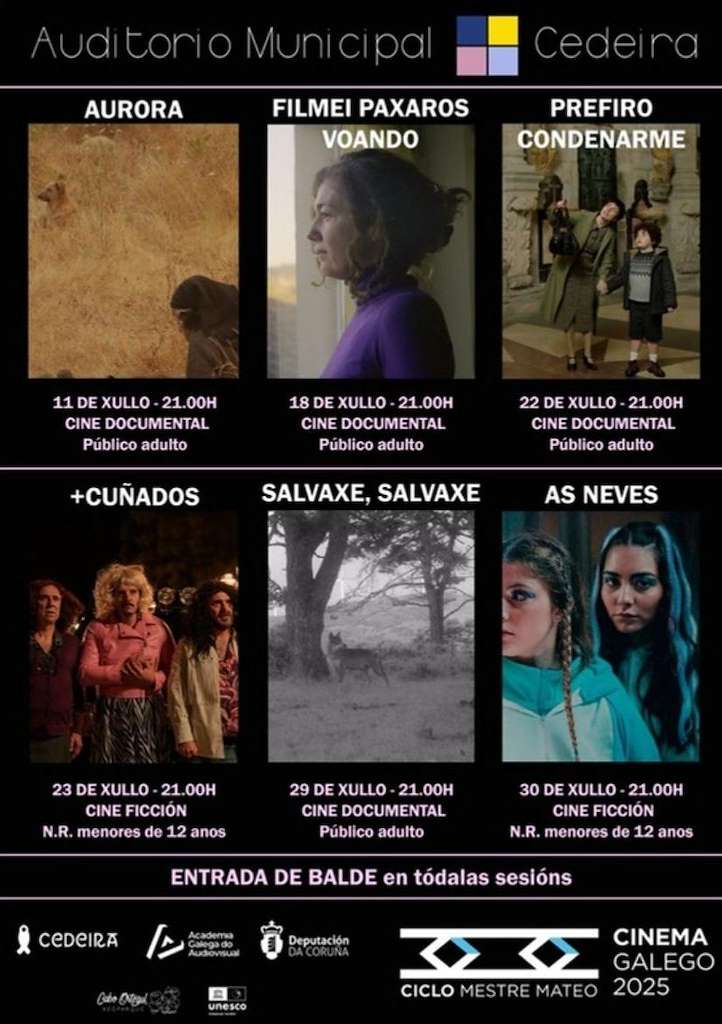 Ciclo de Cine Galego Mestre Mateo (2025) en Cedeira