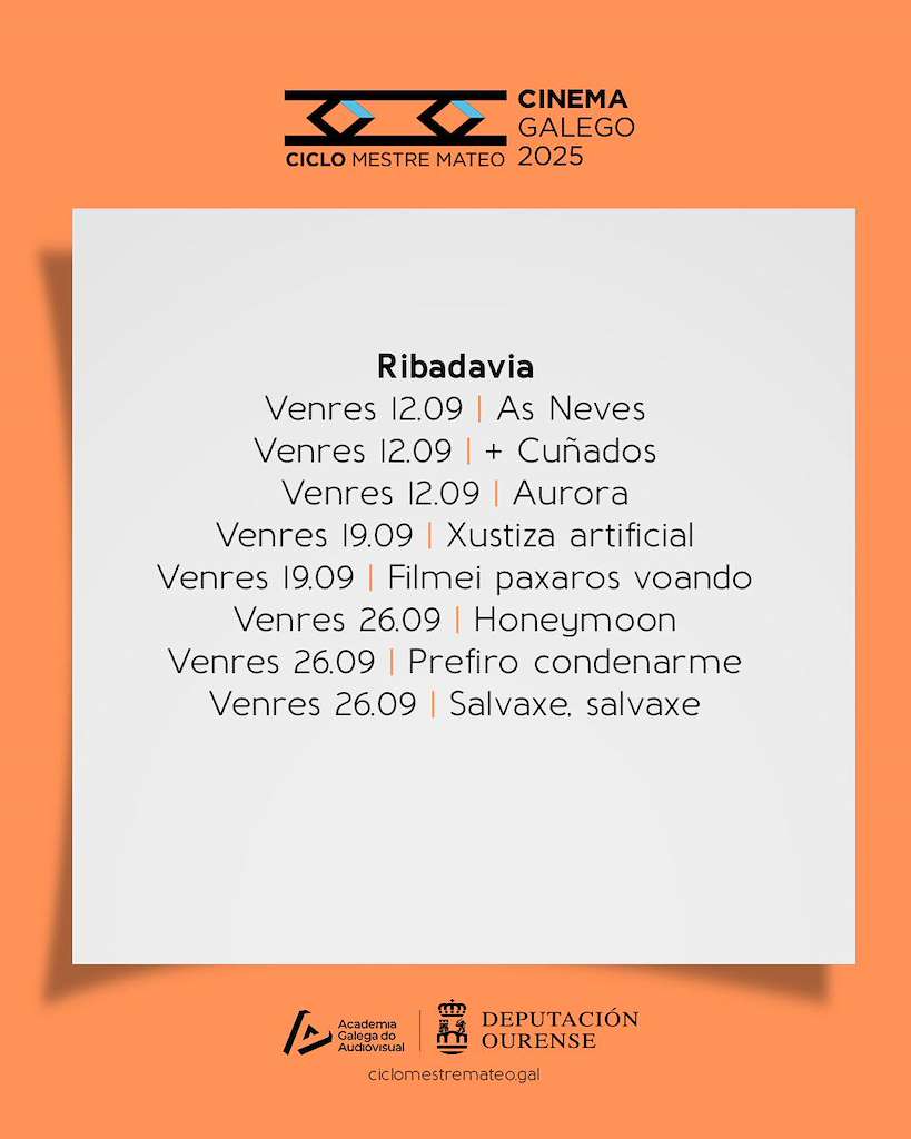 Ciclo de Cine Galego Mestre Mateo en Ribadavia