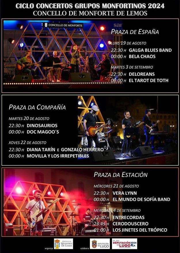 Ciclo de Concertos de Grupos Monfortinos en Monforte de Lemos