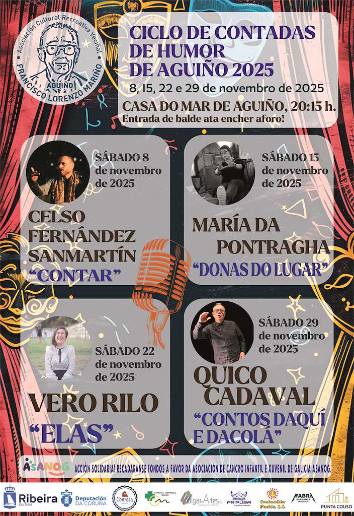 Ciclo de Contadas de Humor de Aguiño (2025) en Ribeira
