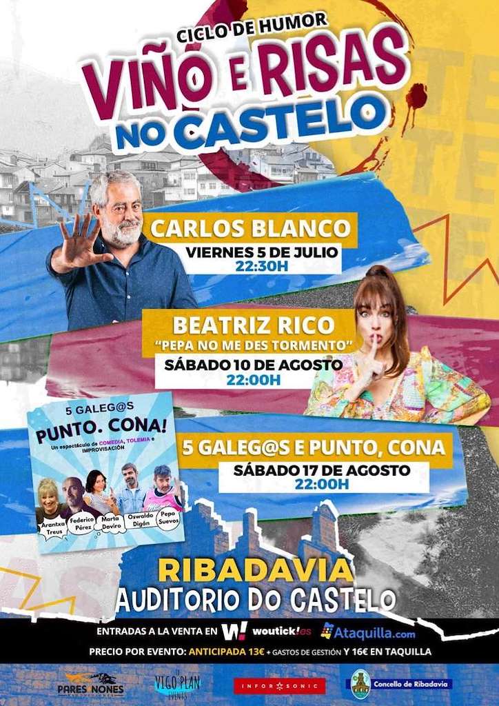 Ciclo de Humor - Viño e Risas no Castelo (2024) en Ribadavia