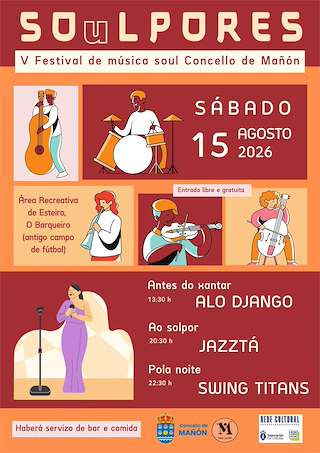 Fechas, información, programa, cartel, imágenes, mapa y ubicación de V Ciclo de Música Soulpores (2026) en Mañón