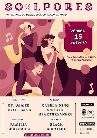 Fechas, información, programa, cartel, imágenes, mapa y ubicación de IV Ciclo de Música Soulpores  en  Mañón