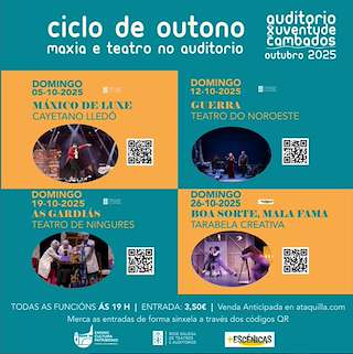 Fechas, información, programa, cartel, imágenes, mapa y ubicación de Ciclo de Outono  (2025)  en  Cambados
