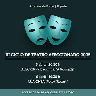 Fechas, información, programa, cartel, imágenes, mapa y ubicación de III Ciclo de Teatro Afeccionado  en  Portas