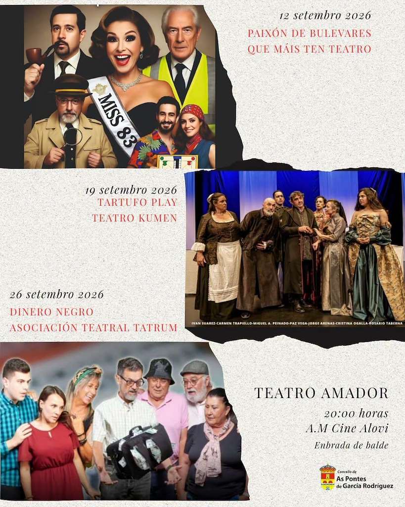 Ciclo de Teatro Amador (2026) en As Pontes de García Rodríguez