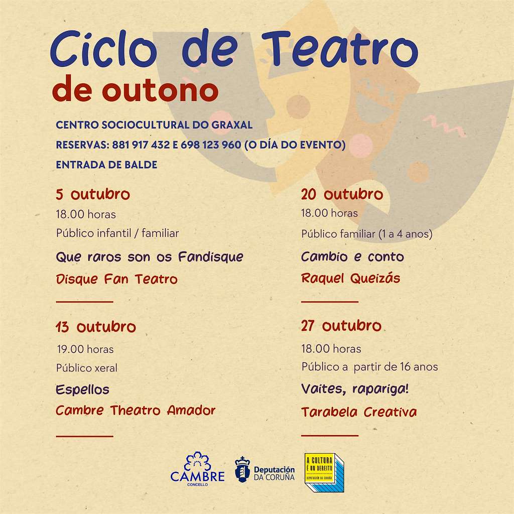 Ciclo de Teatro de Outono en Cambre