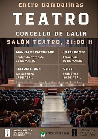 Fechas, información, programa, cartel, imágenes, mapa y ubicación de Ciclo de Teatro Entre Bambalinas  (2026) en Lalín