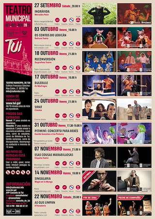 Fechas, información, programa, cartel, imágenes, mapa y ubicación de Ciclo de Teatro (2025)  en  Tui