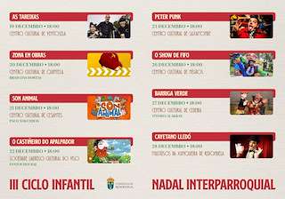Fechas, información, programa, cartel, imágenes, mapa y ubicación de III Ciclo Infantil de Navidad Interparroquial (2025-2026) en Redondela