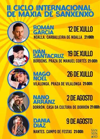 Fechas, información, programa, cartel, imágenes, mapa y ubicación de II Ciclo Internacional de Maxia  en  Sanxenxo