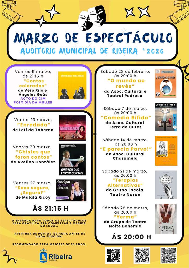 Ciclo Marzo de Espectáculo (2026) en Ribeira