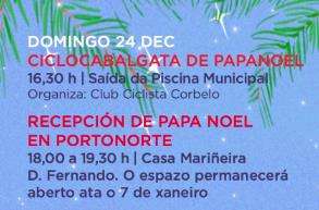 Ciclocabalgata de Papanoel en Sanxenxo